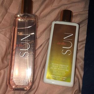 Bath & Body In The Sun body lotion and spray mist